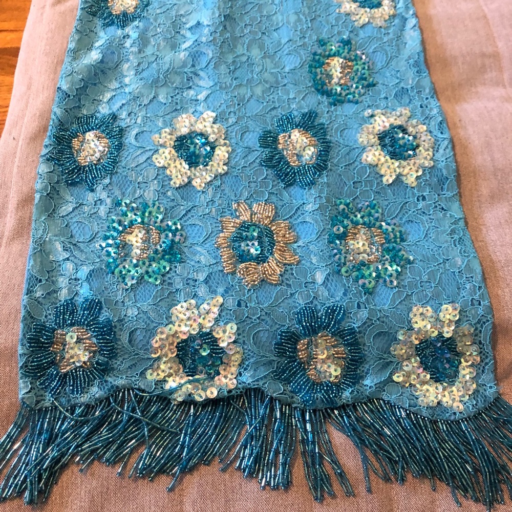 Dominique Aurientis Beaded Scarf